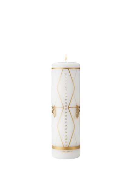Georg Jensen Christmas 2026 Advent Candle, Gold, Gold Plated Brass