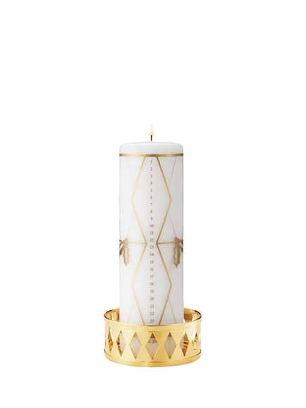 Georg Jensen Christmas 2026 Advent Candle, Gold - view 2, Gold Plated Brass