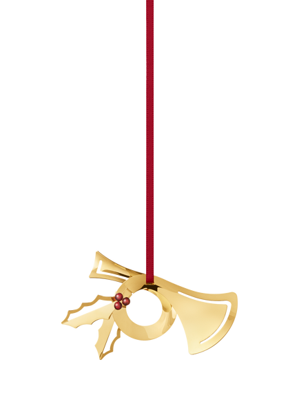 Georg Jensen Christmas Collectibles 2026 Horn Tree Decoration, Gold, Gold Plated Brass