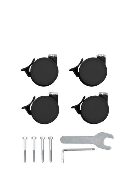 Stokke Sleepi Cot Wheels, Set of 4, Black, Black