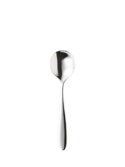 Robert Welch Stanton Bright Stainless Steel Round Bowl Soup Spoon, Silver