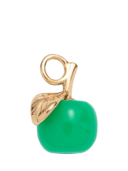frkl. Apple Pendant Charm, Green/Gold, Green/Gold