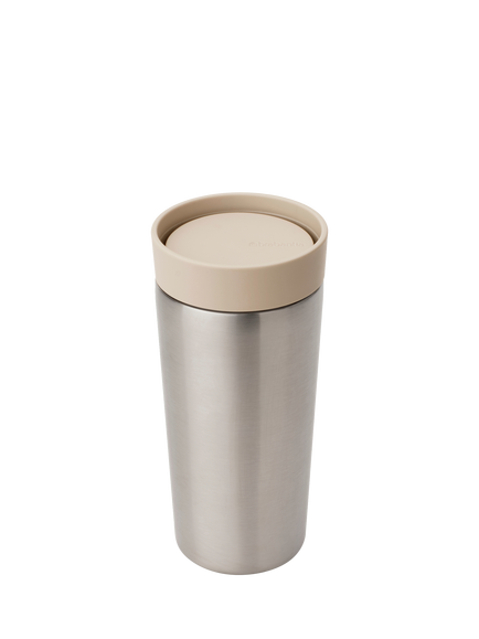Brabantia Make & Take Insulated Leak-Proof Travel Mug, 360ml, Soft Beige