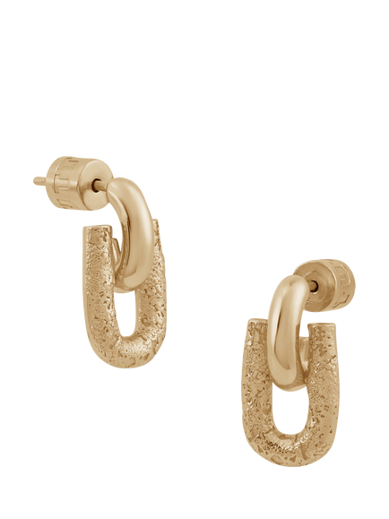 TUTTI Evolve Link Earrings, Gold, Gold