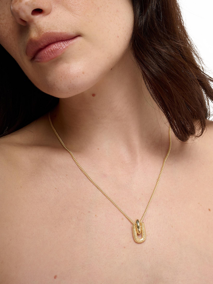 TUTTI Evolve Link Chain Pendant Necklace, Gold - view 2, Gold