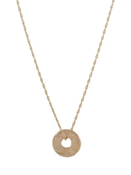 TUTTI Circular Open Pendant Necklace, Gold, Gold