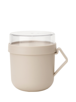 Brabantia Make & Take Soup Mug, 600ml, Soft Beige, Soft Beige
