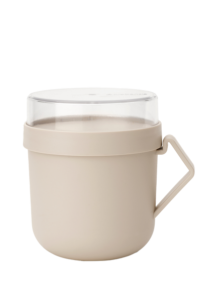 Brabantia Make & Take Soup Mug, 600ml, Soft Beige