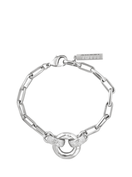 TUTTI Ebb Interlock Pendant Bracelet, Silver, Silver