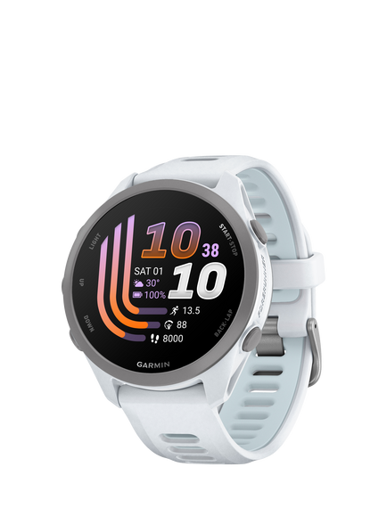 Garmin Forerunner 170 GPS Running Smartwatch, Whitestone Cloudblue