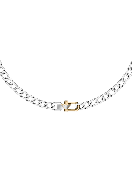 Emporio Armani Chunky Necklace, Silver - view 2, Silver