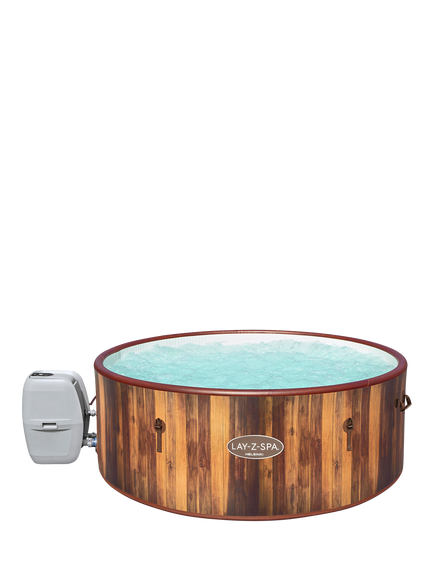 Lay-Z-Spa Helsinki AirJet Plus Inflatable Square Smart Hot Tub with Cover, 7 Person, 