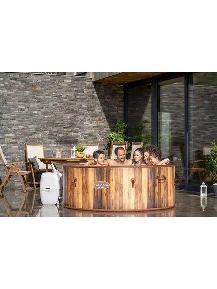 Lay-Z-Spa Helsinki AirJet Plus Inflatable Square Smart Hot Tub with Cover, 7 Person - view 2, 