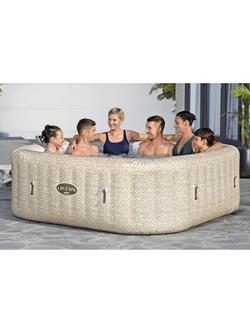Lay‑Z‑Spa Tuscany AirJet EnergySense UltraFit Inflatable Square Smart Hot Tub with Cover, 7 Person - view 2, 