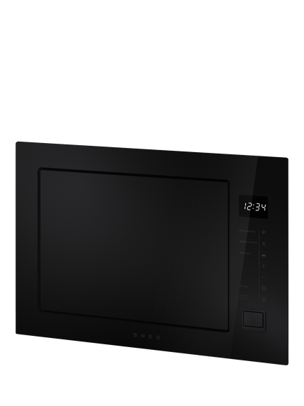 Smeg Musa FMI225BI​ Intergrated Microwave with Grill, Black - view 2, Black