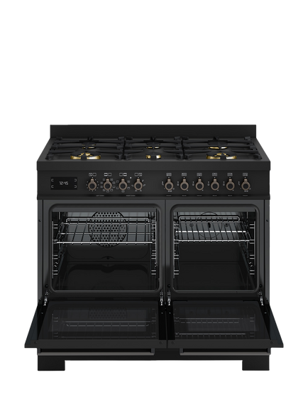 Bertazzoni Professional Series 100cm Dual Fuel Range Cooker with Gas Hob, Carbonio - view 2, Carbonio