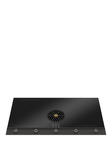 Bertazzoni Modern Series P904IHK2M30NT 90cm Induction Hob, Black Glass Carbonio - view 2, Black Glass Carbonio