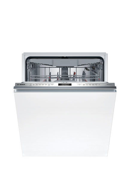 Bosch Series 6 SMD6YCX02G 60cm Integrated Dishwasher with Perfect Dry, White, White