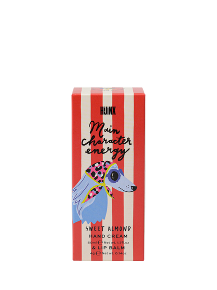 DesignWorks Ink Main Character Hand Cream, 50ml and Lip Balm, 4g, Red