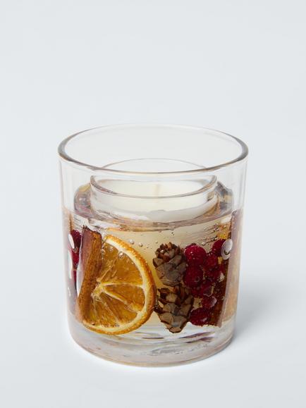 John Lewis Winter Spice Botanical Gel Candle, 75g, Multi