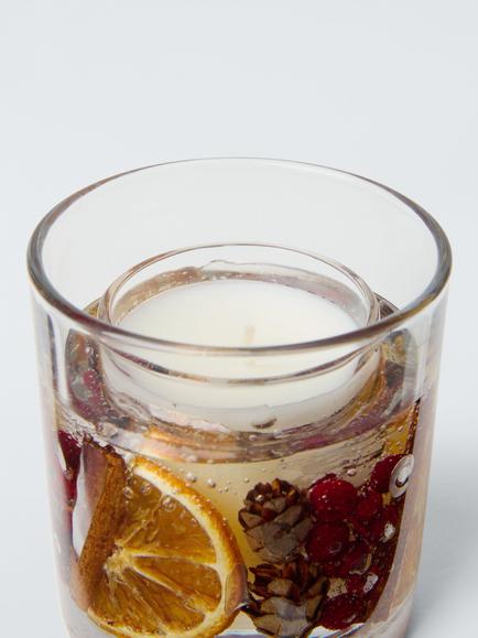 John Lewis Winter Spice Botanical Gel Candle, 75g - view 2, Multi