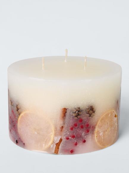 John Lewis Winter Spice 3 Wick Pillar Candle, 1.5kg, Multi
