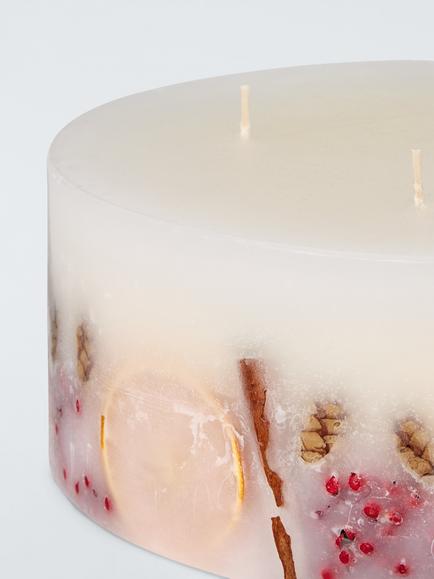 John Lewis Winter Spice XL Five Wick Pillar Candle, 4.4kg - view 2, Multi