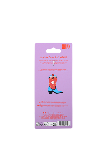 DesignWorks Ink Cowboy Boot Keyring - view 2, Purple