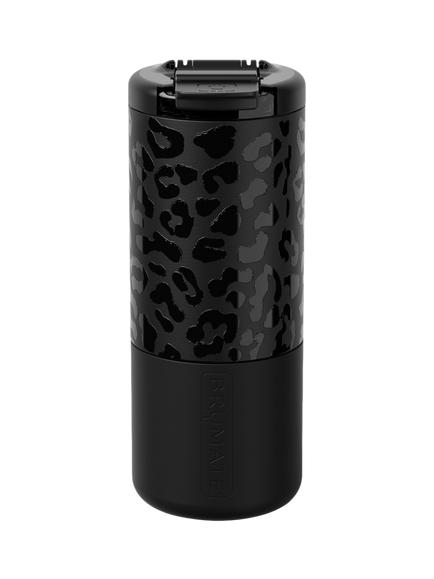 BrüMate Strova Leak-Proof Insulated Travel Mug, 532ml, Onyx Leopard, Onyx Leopard