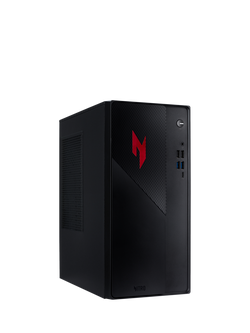 Acer Nitro 20 Desktop Gaming PC, Intel Core 5 Processor, 8GB RAM, RTX 5050, 512GB SSD, Black, Black
