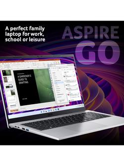 Acer Aspire Go 15 Laptop, Intel Core 7 Processor, 16GB RAM, 512GB SSD, 15.6” Full HD, Silver - view 2, Silver