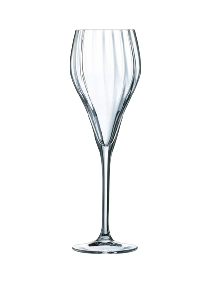 Chef&Sommelier Symetrie Crystal Glass Champagne Flute, Set of 6, 160ml, Clear - view 2, Clear