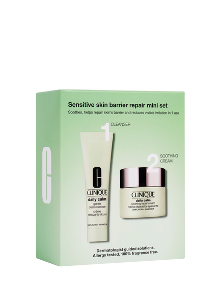 Clinique Daily Calm Sensitive Skin Barrier Repair Mini Skincare Gift Set, 