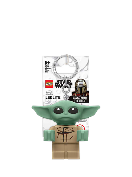 Brand Threads LED Grogu Baby Yoda Keyring, Green Mid, Green Mid