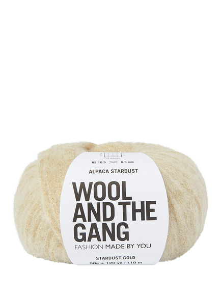 Wool And The Gang Alpaca Stardust Knitting Yarn, 50g, Gold