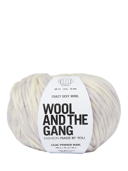 Wool And The Gang Crazy Sexy Wool Marl, 200g, Lilac Powder