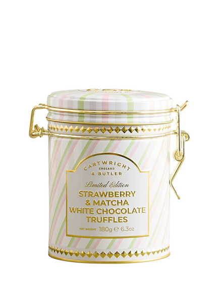Cartwright & Butler Strawberry & Matcha White Chocolate Truffles, 180g, Multi