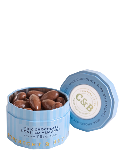 Cartwright & Butler Milk Chocolate Roasted Almonds, 115g, Multi