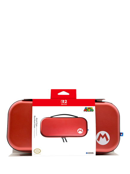 Hori Super Mario Alumi Case for Nintendo Switch 2, Red, Red