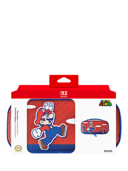 Hori Super Mario Vault Case for Nintendo Switch 2, Red, Red
