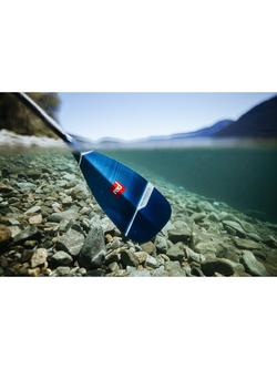 Red Hybrid Adjustable Carbon Fibre SUP Paddle, Blue - view 2, Blue