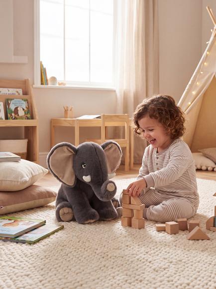 Keel Toys Keeleco Elephant Soft Toy, 35cm - view 2, Multi