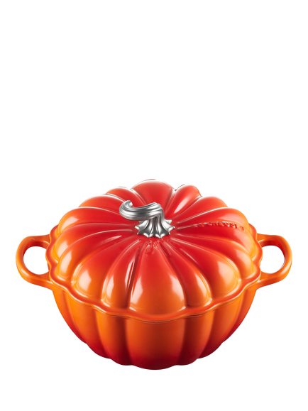 Le Creuset Cast Iron Pumpkin Casserole, 24cm - view 2, Volcanic