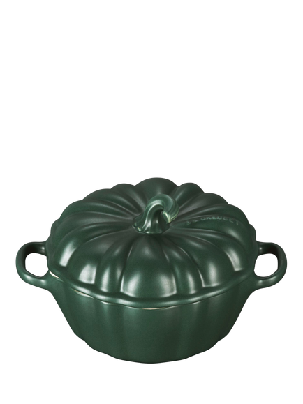 Le Creuset Stoneware Pumpkin Small Casserole, 16cm - view 2, Foret