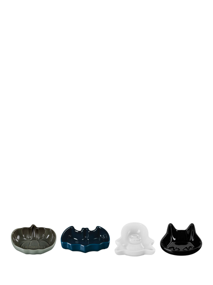 Le Creuset Stoneware Mini Halloween Dishes, Set of 4, Multi - view 2, Mixed