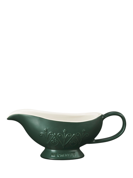 Le Creuset Stoneware L'Etoile Christmas Collection Heritage Sauce Jug, 460ml, Foret