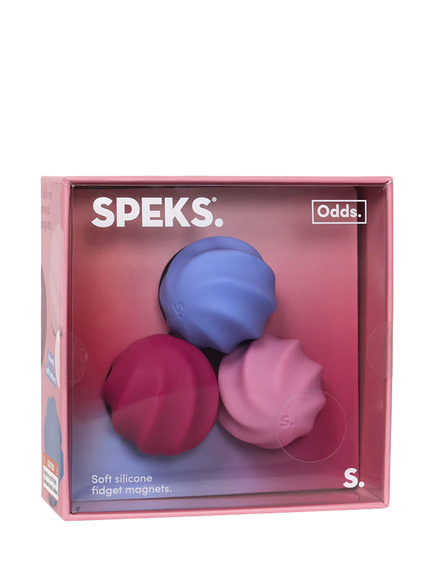 Speks Odds Gradient Vivid Swirls Stress Relief Fidget Magnets, Pack of 3, Pink Multi - view 2, Pink Multi Pink