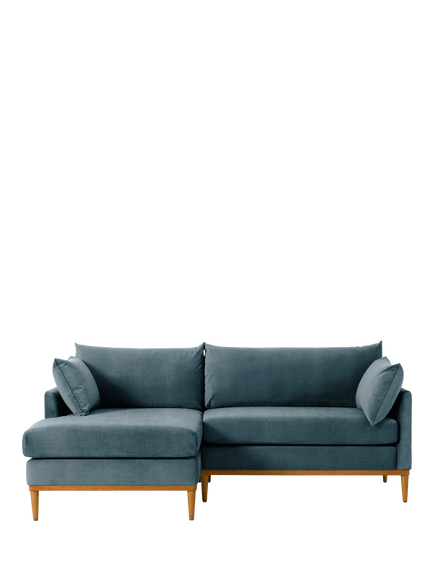 Swyft Model X01 Large 3 Seater LHF Chaise End Sofa, Manolo Hydro