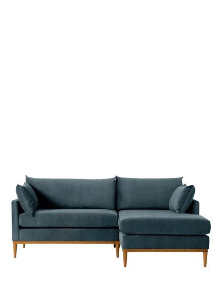 Swyft Model X01 Large 3 Seater RHF Chaise End Sofa, Manolo Hydro