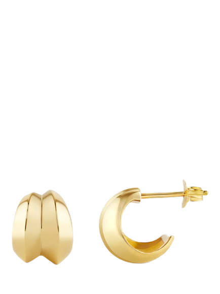 Dinny Hall Double Hoop Earrings - view 2, Gold